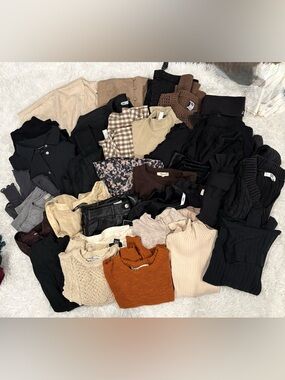 Mixed Neutral & Black Women's Clothing Bundle